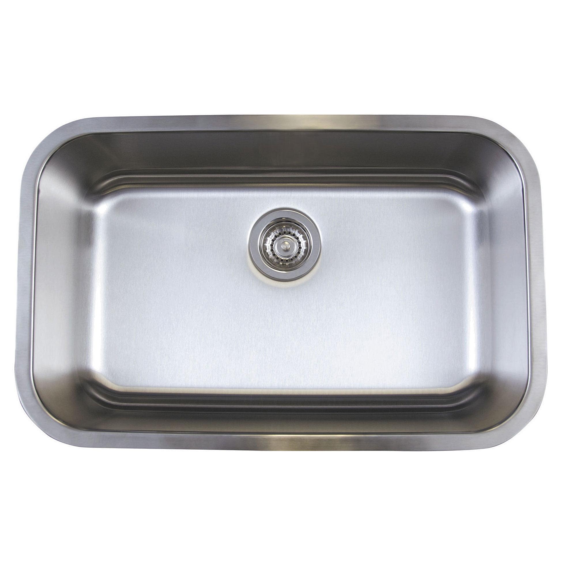 Stellar 28" Single Bowl Stainless Steel Undermount Kitchen Sink