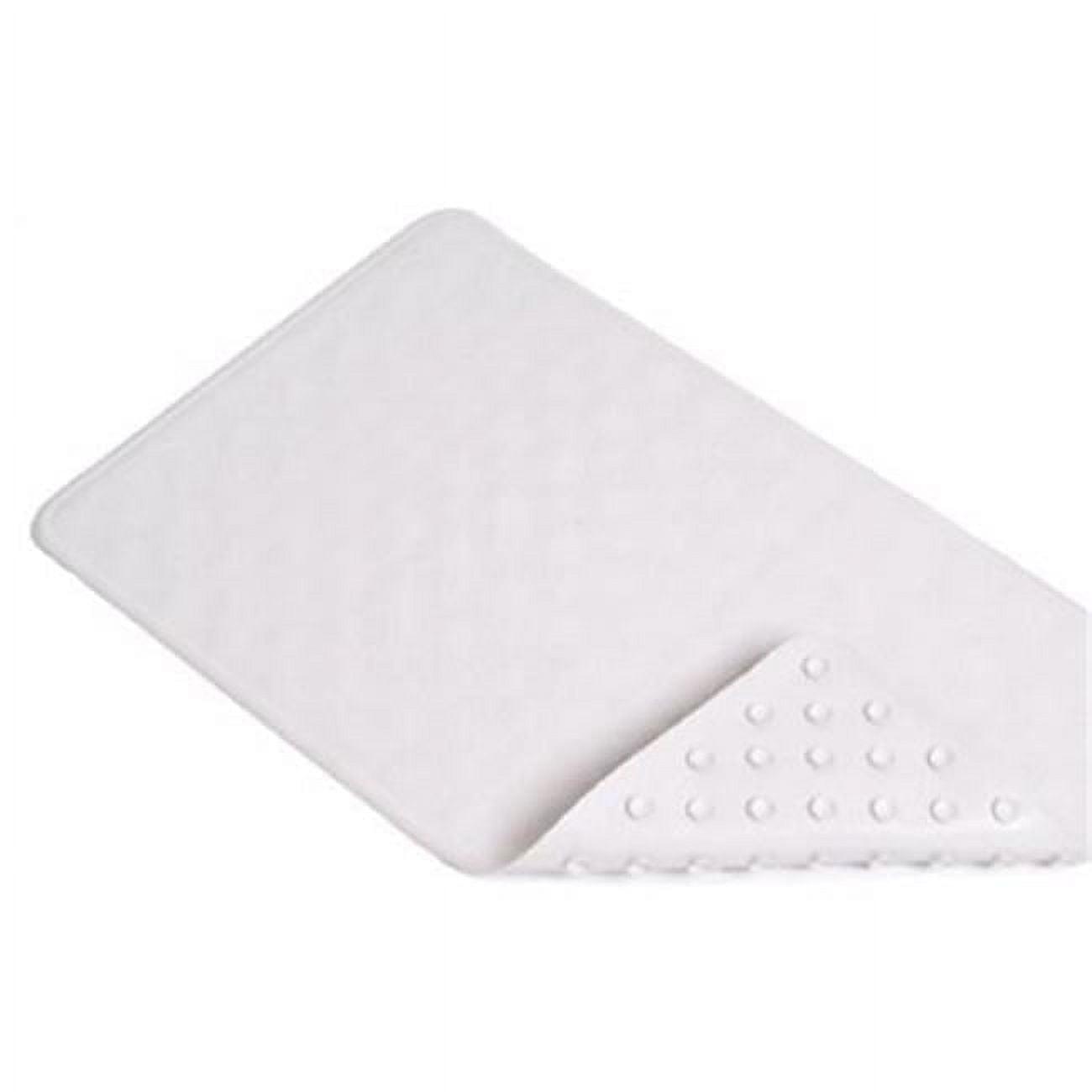BMAT-C4L04-04 14 x 24 in. White Circles Rubber Bath Mat