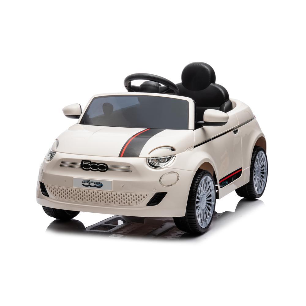 Fiat 500 12V White Kids' Electric Ride-On Car