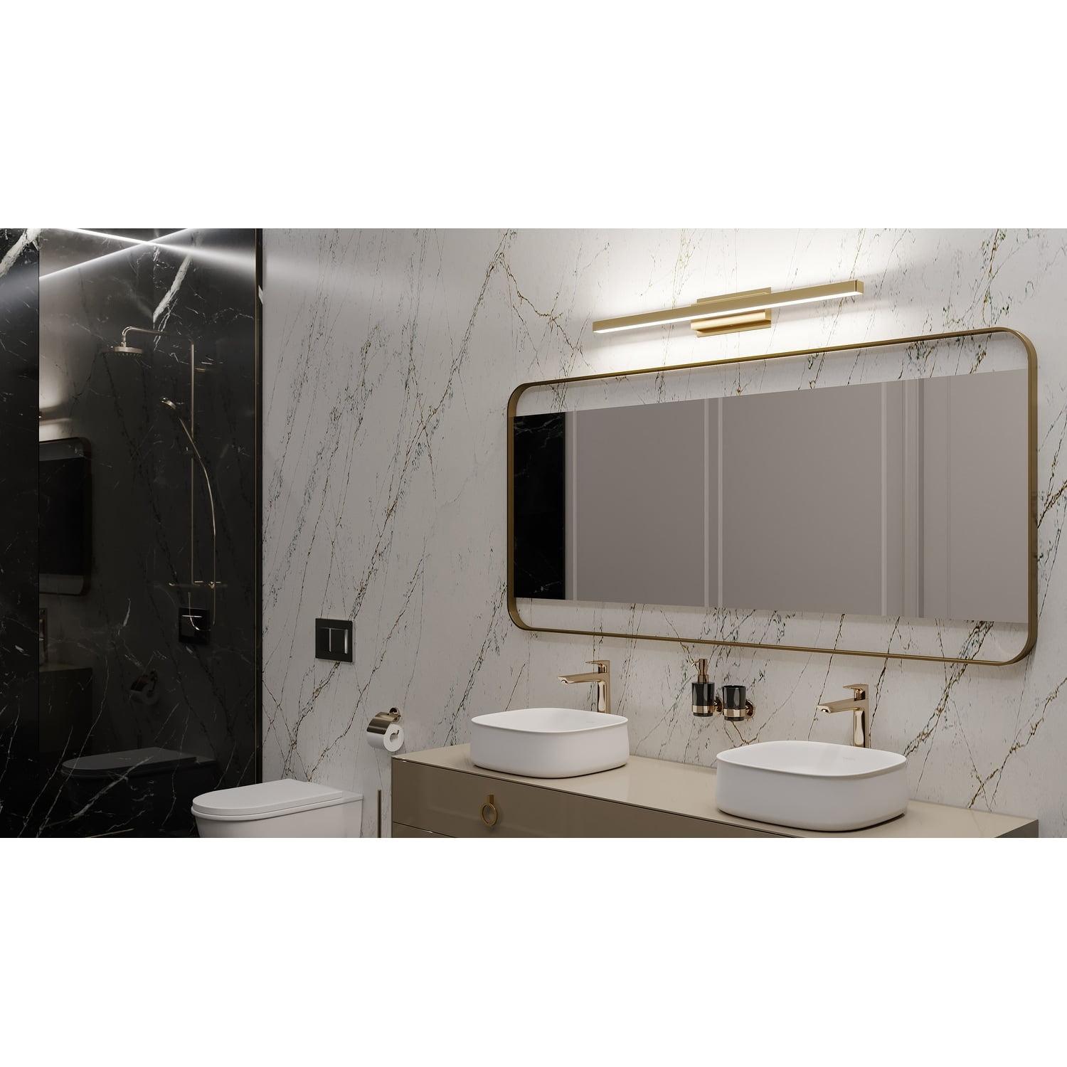 AFX Brock 2 - Light Vanity in  Satin Brass