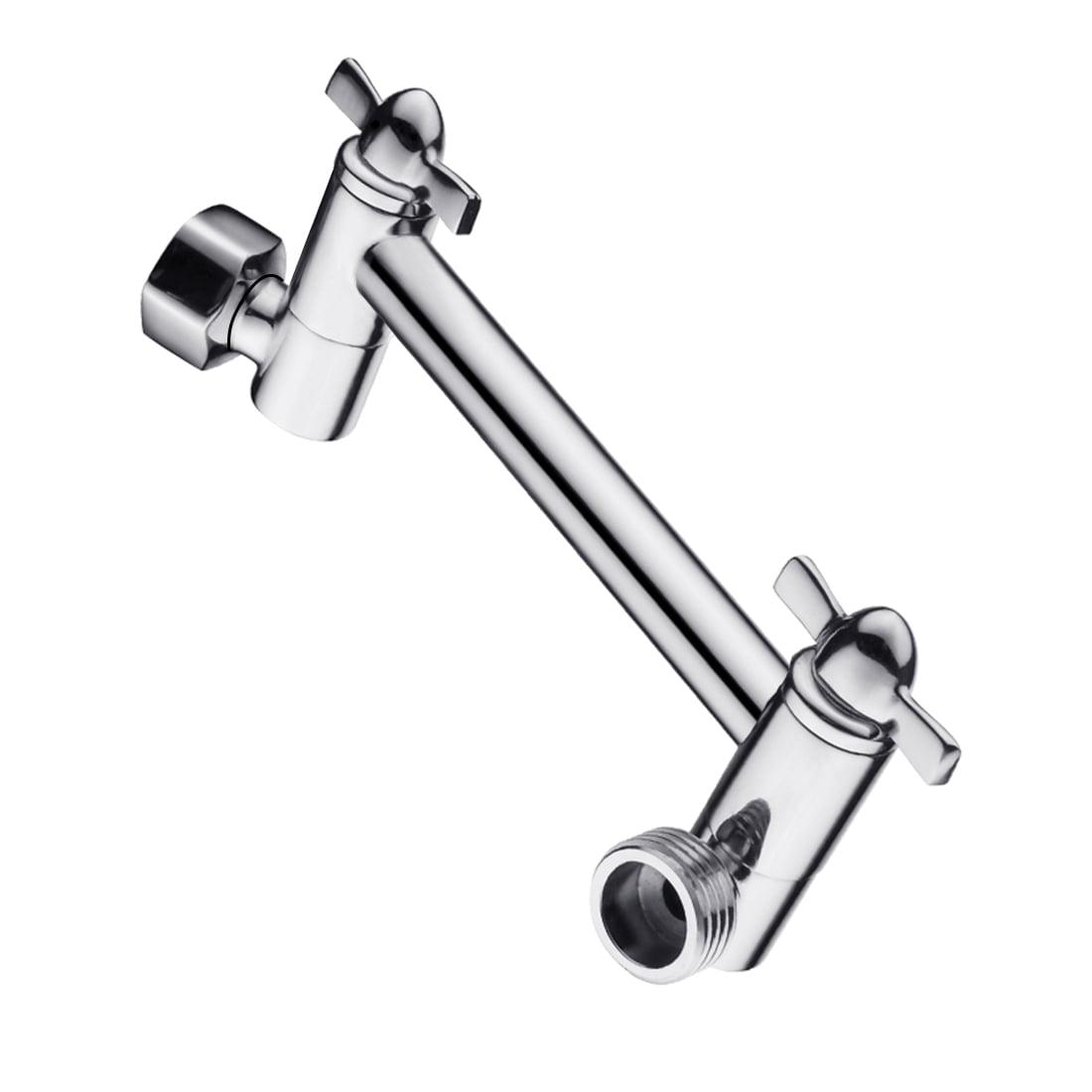 Chrome Brass Adjustable 5-Inch Shower Arm Extender