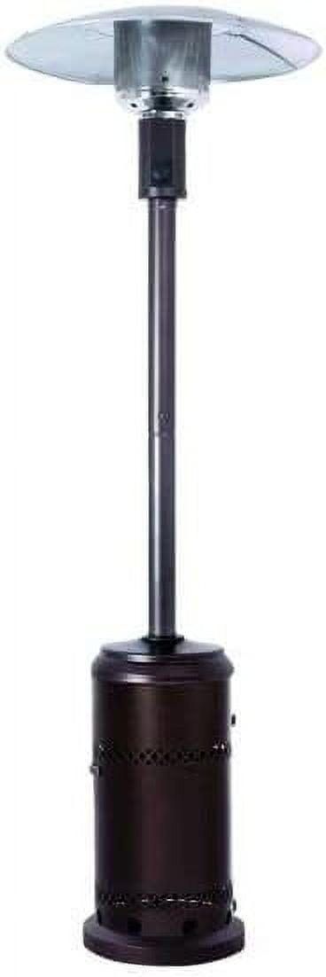 Bronze Freestanding Propane Steel Patio Heater with Adjustable Heat Control