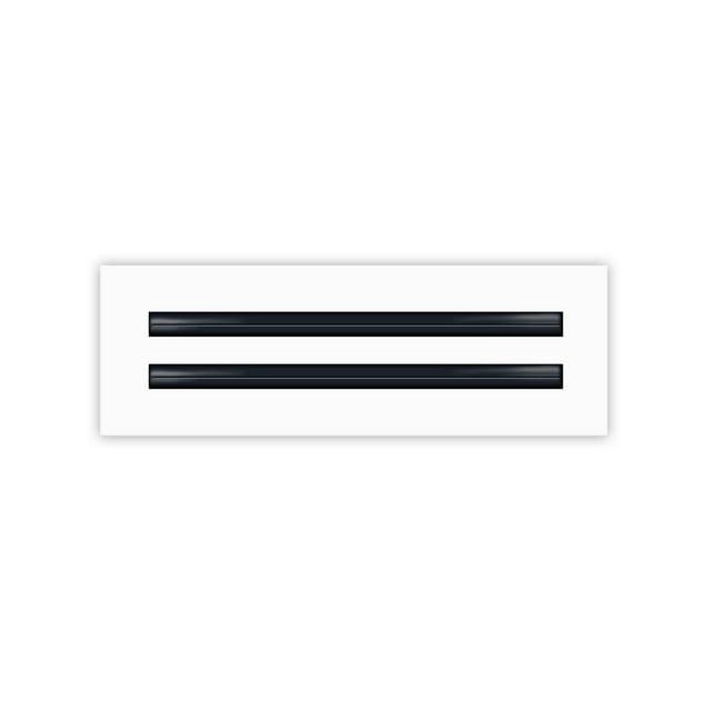 Texas Buildmart BUILDMART - 12x4 Modern AC Vent Cover - Standard Linear Slot Diffuser - Register Grille / Size: 2" H x 4" W x 12" L