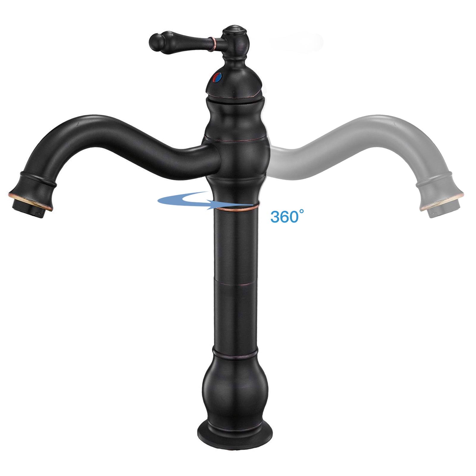 Oil Rubbed Bronze Single Handle Vessel Bathroom Faucet