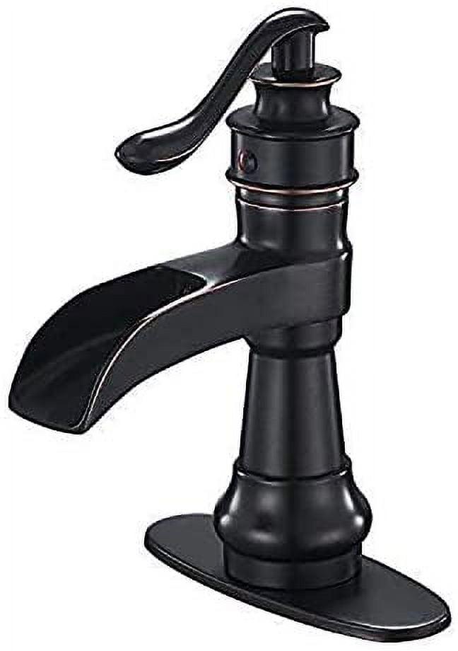 Oil Rubbed Bronze Single Handle Waterfall Bathroom Faucet