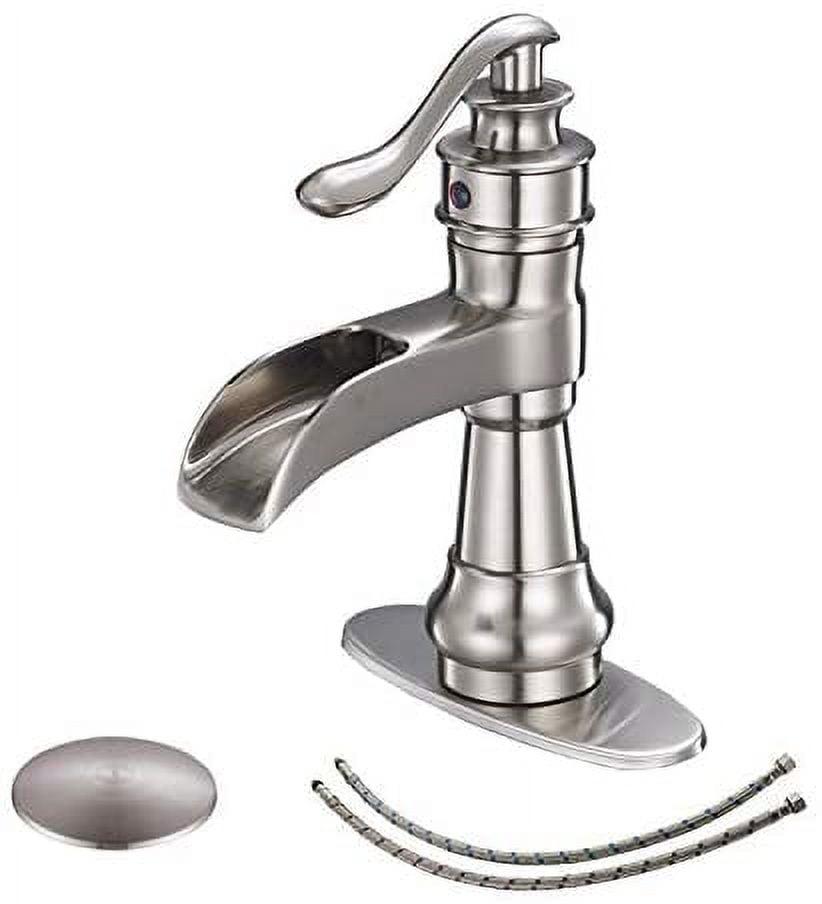 BWE Single Hole Single-Handle Low-Arc Bathroom Faucet