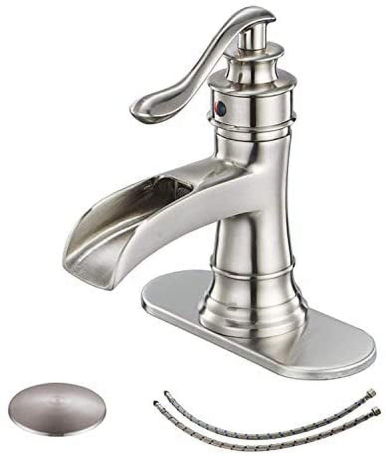 BWE Single Hole Single-Handle Low-Arc Bathroom Faucet