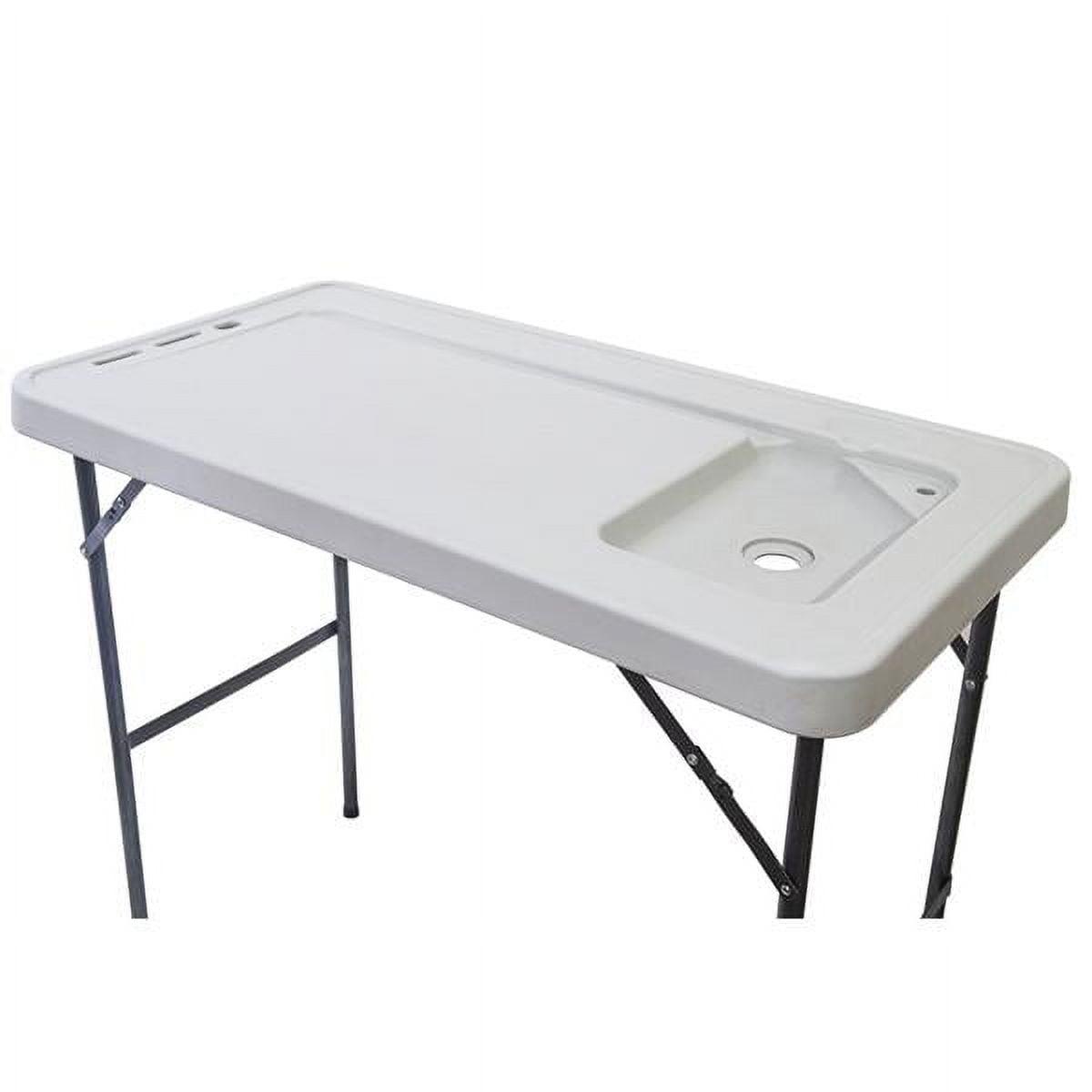 Outdoor Folding Fish Cleaning Table with Spray Gun & Faucet - Convenient, Multifunctional, Portable - Perfect for Camping and Fishing Enthusiasts