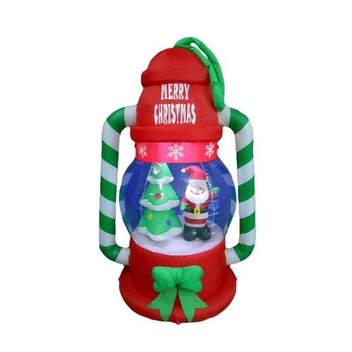 The Holiday Aisle® 6 Foot Tall Lighted Christmas Inflatable Lantern with Santa Claus and Christmas Tree Indoor / Outdoor Holiday Blow Up Yard Garden Decoration & Reviews | Wayfair