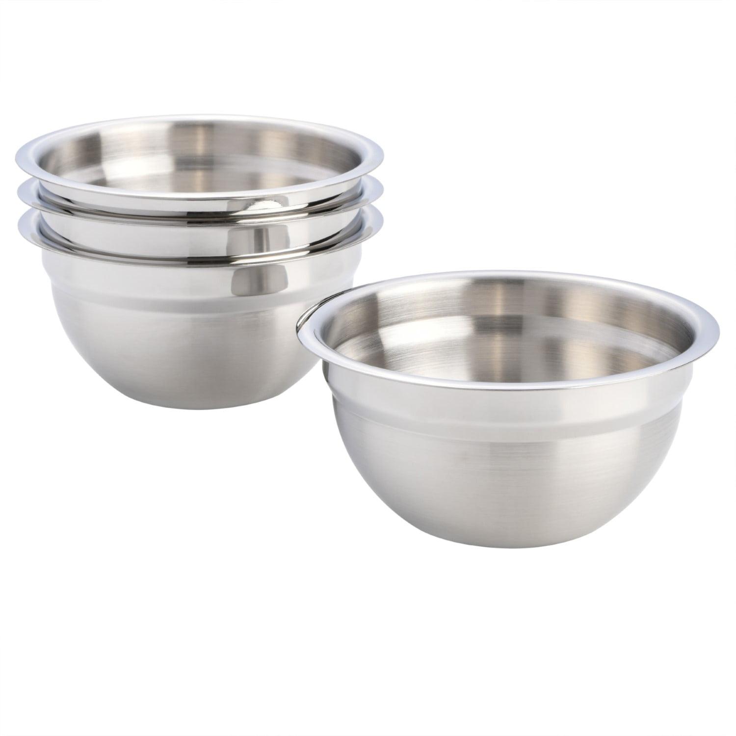 Babish Durable Stainless Steel 4-Piece Mini Prep Bowl Set