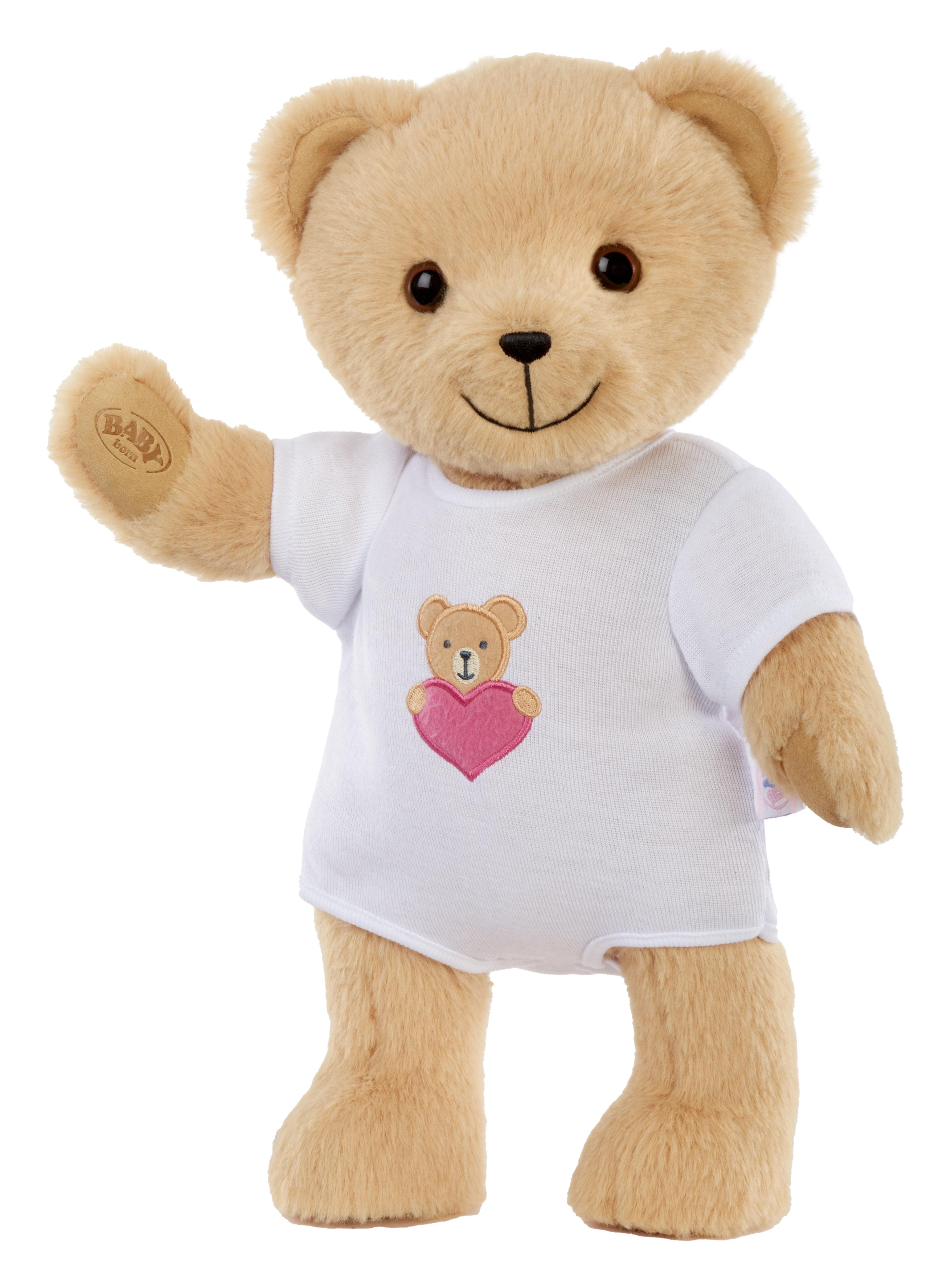 Baby Born My Teddy Bear - Soft and Cuddly, Posable, Removable Outfit