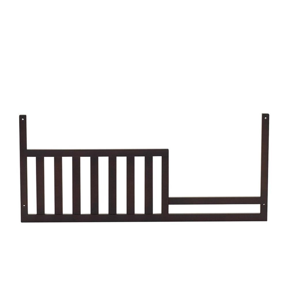 Espresso Wood Toddler Bed Safety Guard Rail