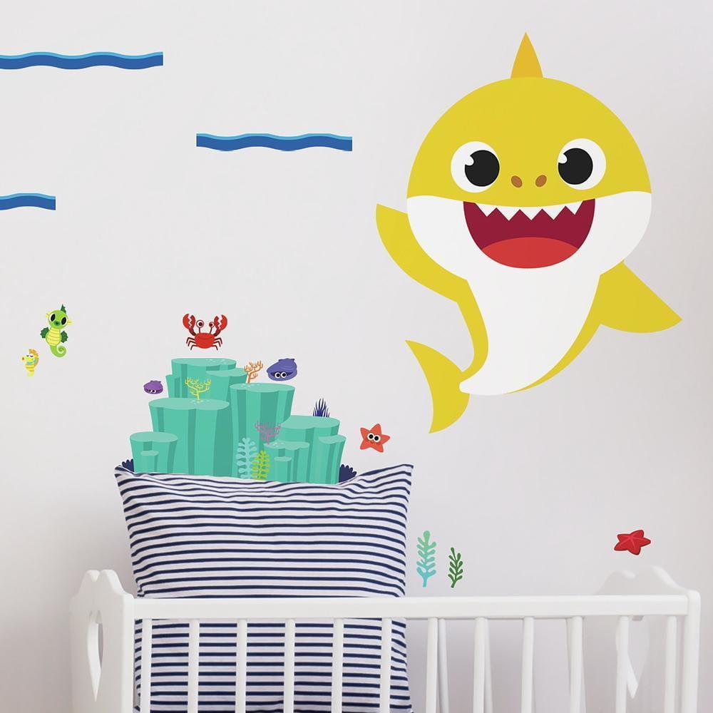 Baby Shark Peel and Stick Giant Wall Decals