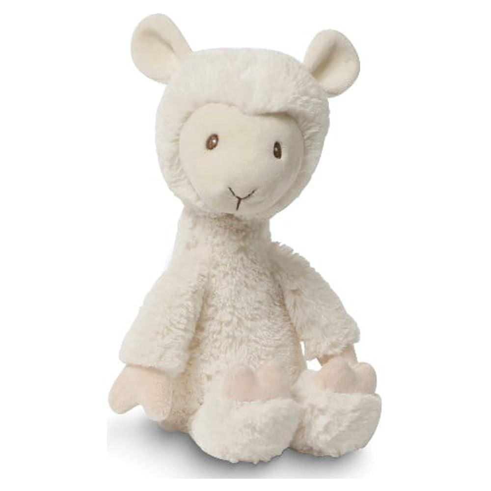 Cream and White Plush Llama Stuffed Animal Toy