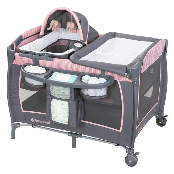 Baby Trend Lil Snooze Deluxe III Nursery Center Playard - Cozy Pink