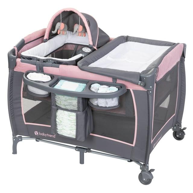 Baby Trend Lil Snooze Deluxe III Nursery Center Playard - Cozy Pink