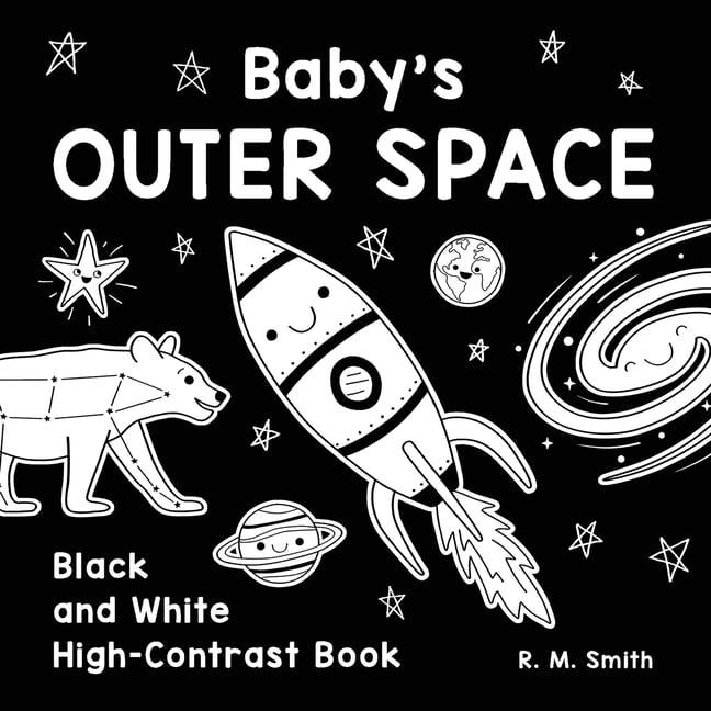 Baby's Outer Space Black and White High-Contrast Book