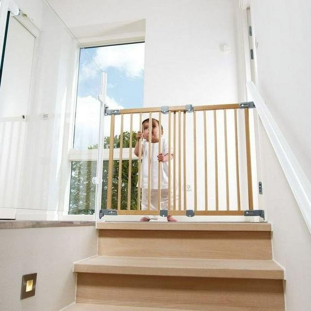 BabyDan Flexi Fit Angle Mount Safety Gate 27.2" - 41.9", Beechwood