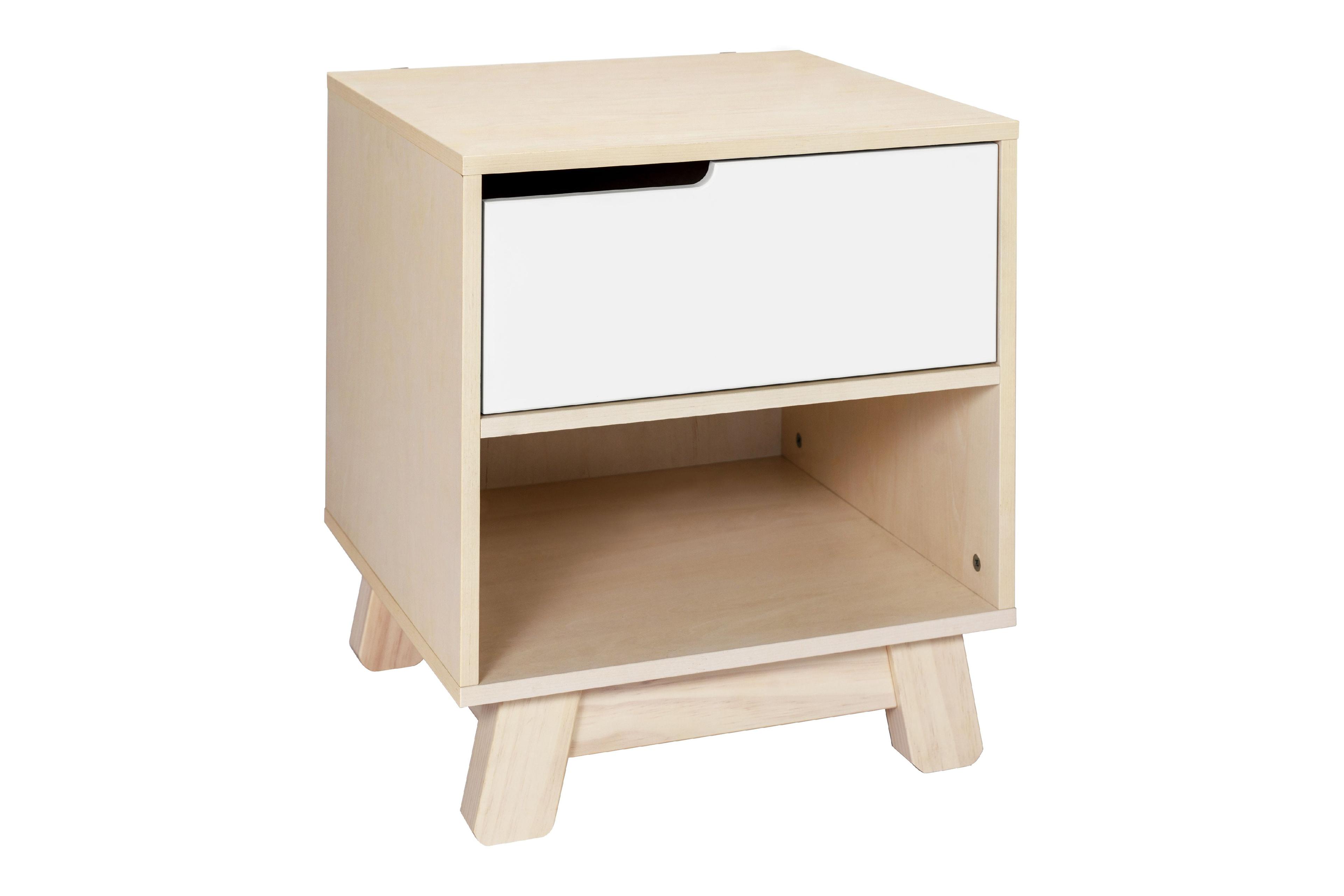 Hudson Eco-Friendly Nightstand with USB Port in Washed Natural