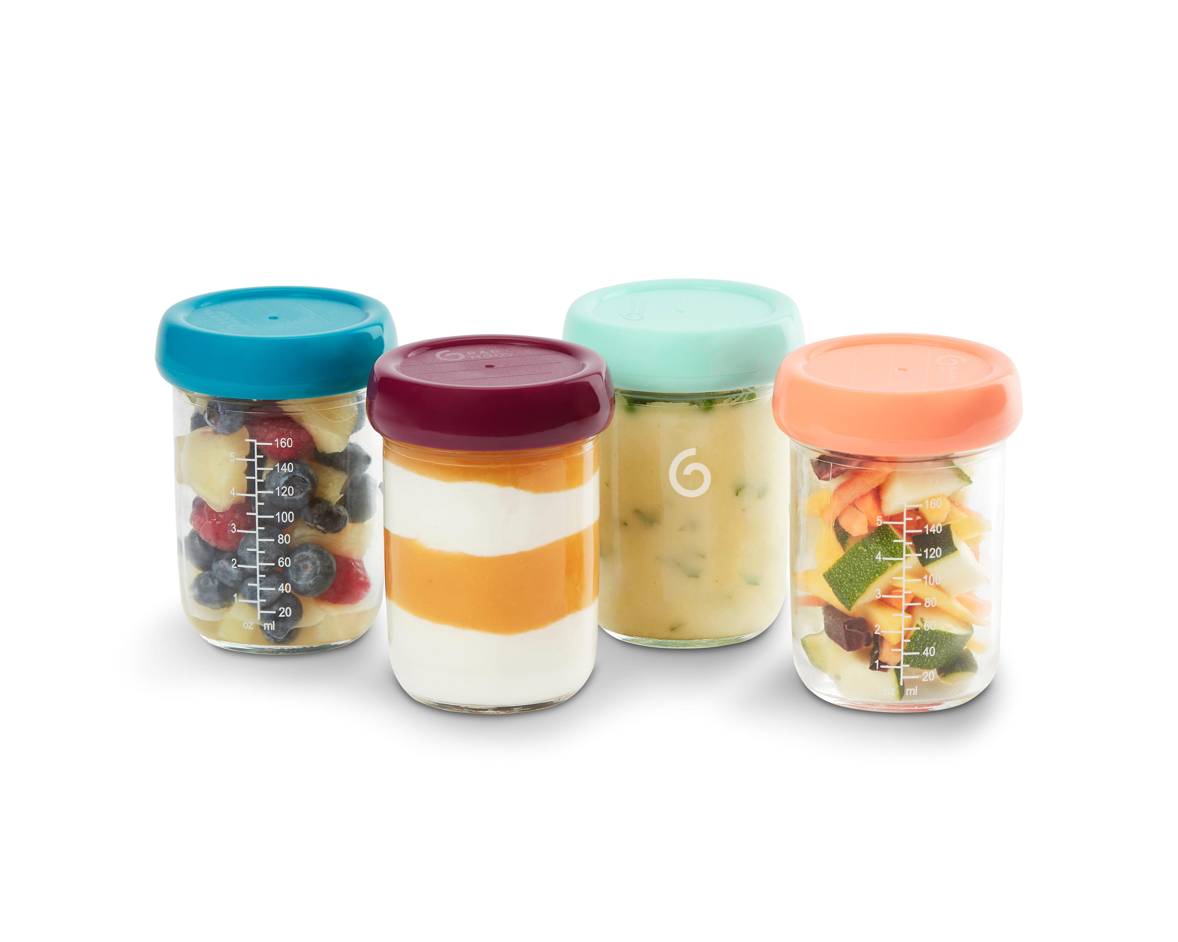 Babymoov Glass Babybowls Eco-Friendly and Durable Containers to Store, Reheat, and Transport Baby's Meals
