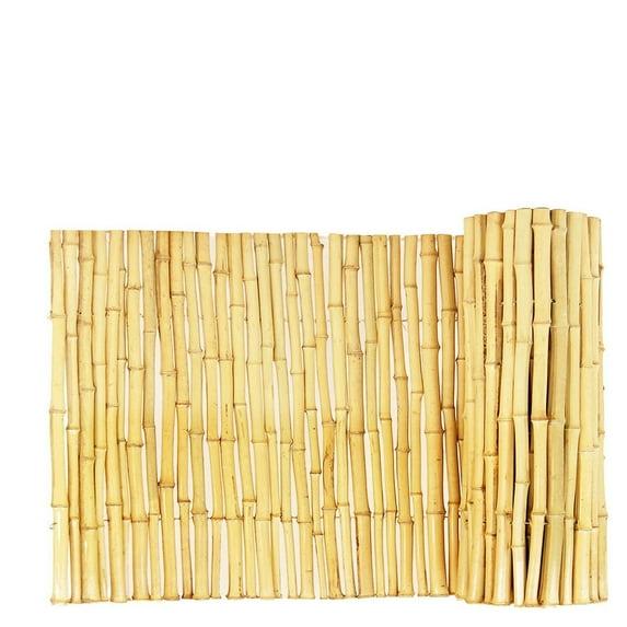 Backyard X-Scapes Natural Bamboo Fencing Garden Screen Rolled Fence Panel 1 in D x 3 ft H x 8 ft L