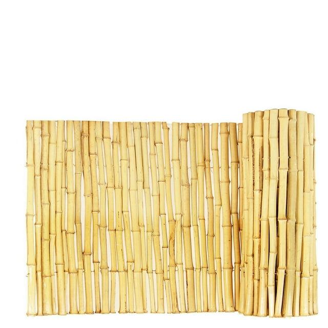 Backyard X-Scapes Natural Bamboo Fencing Garden Screen Rolled Fence Panel 1 in D x 3 ft H x 8 ft L