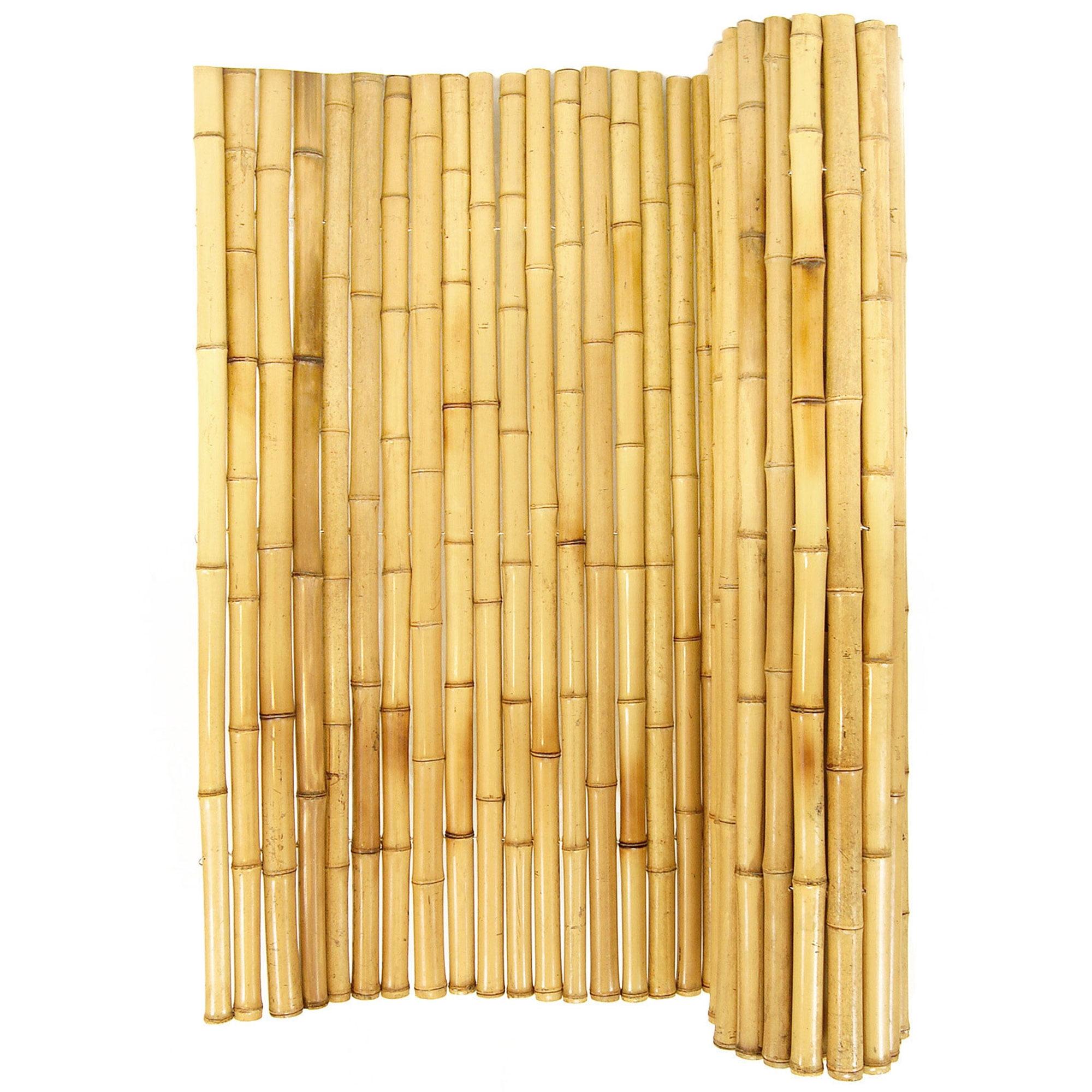 Backyard X-Scapes Natural Bamboo Fencing Decorative Privacy Screen No Dig Fence Panel