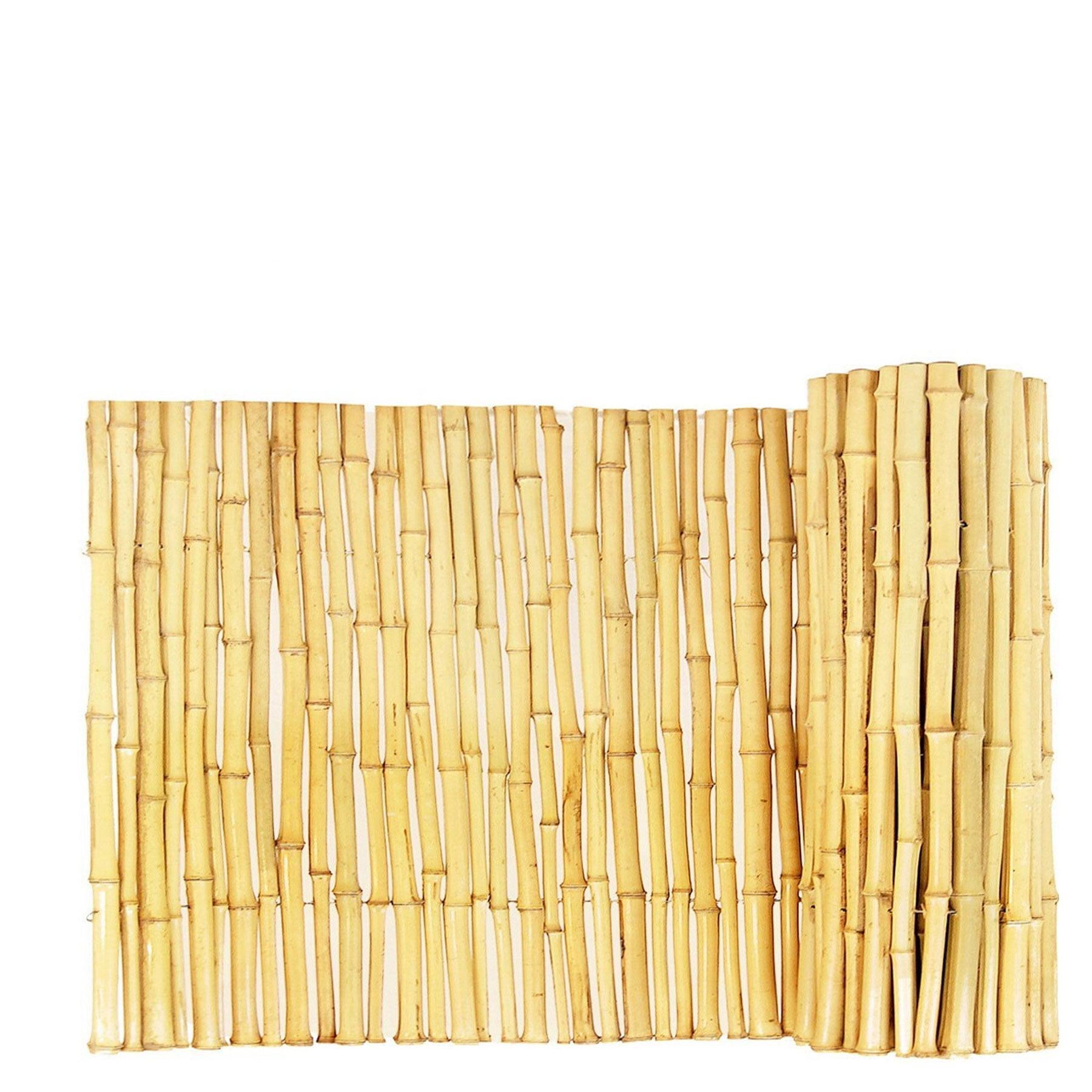 Natural Bamboo Garden Fence Panel 3'H x 8'L