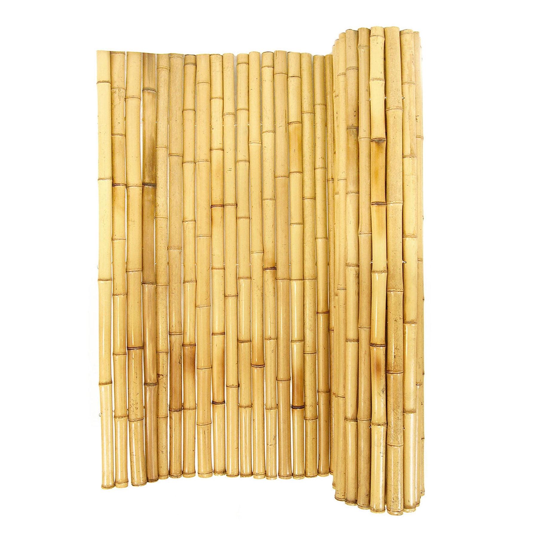 Backyard X-Scapes Natural Bamboo Fencing Decorative No Dig Fence Panels 3/4" D