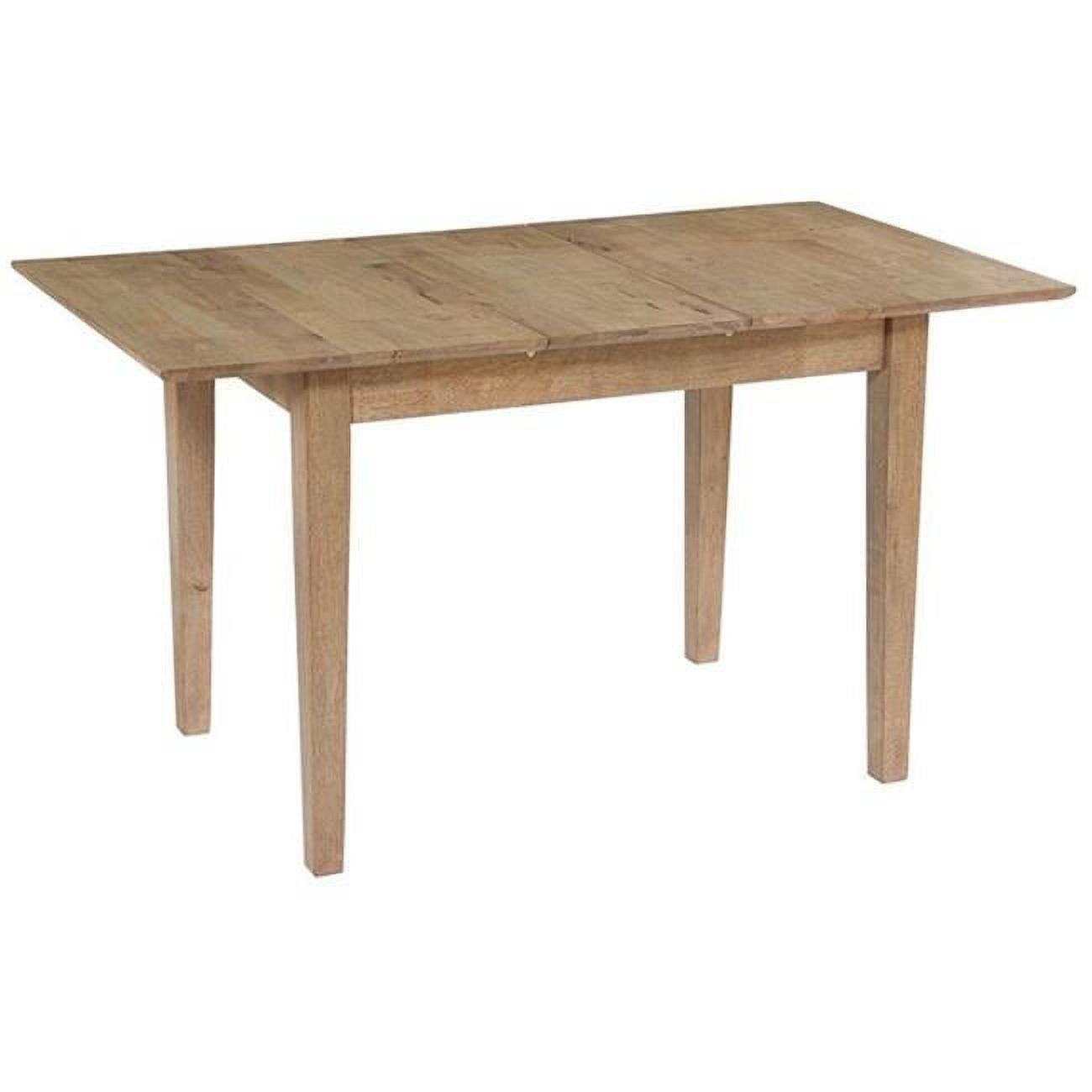 Transitional Light Oak Extendable Rectangular Dining Table