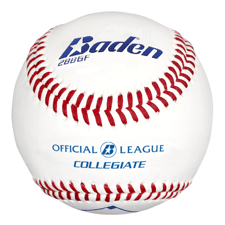 Baden Official League Collegiate Flat Seam Baseballs, 12 Pack