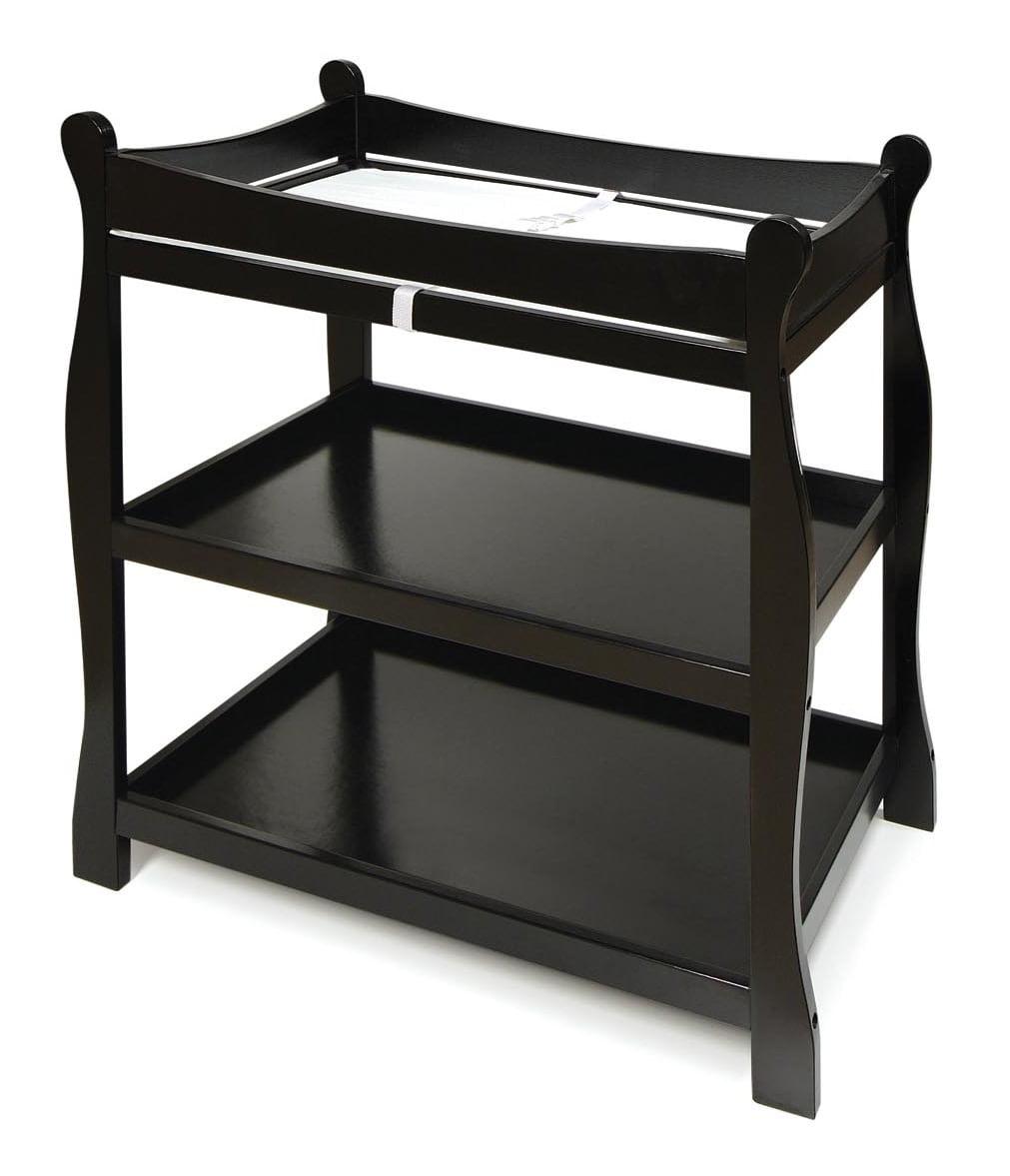 Badger Basket Sleigh Style Changing Table - Black