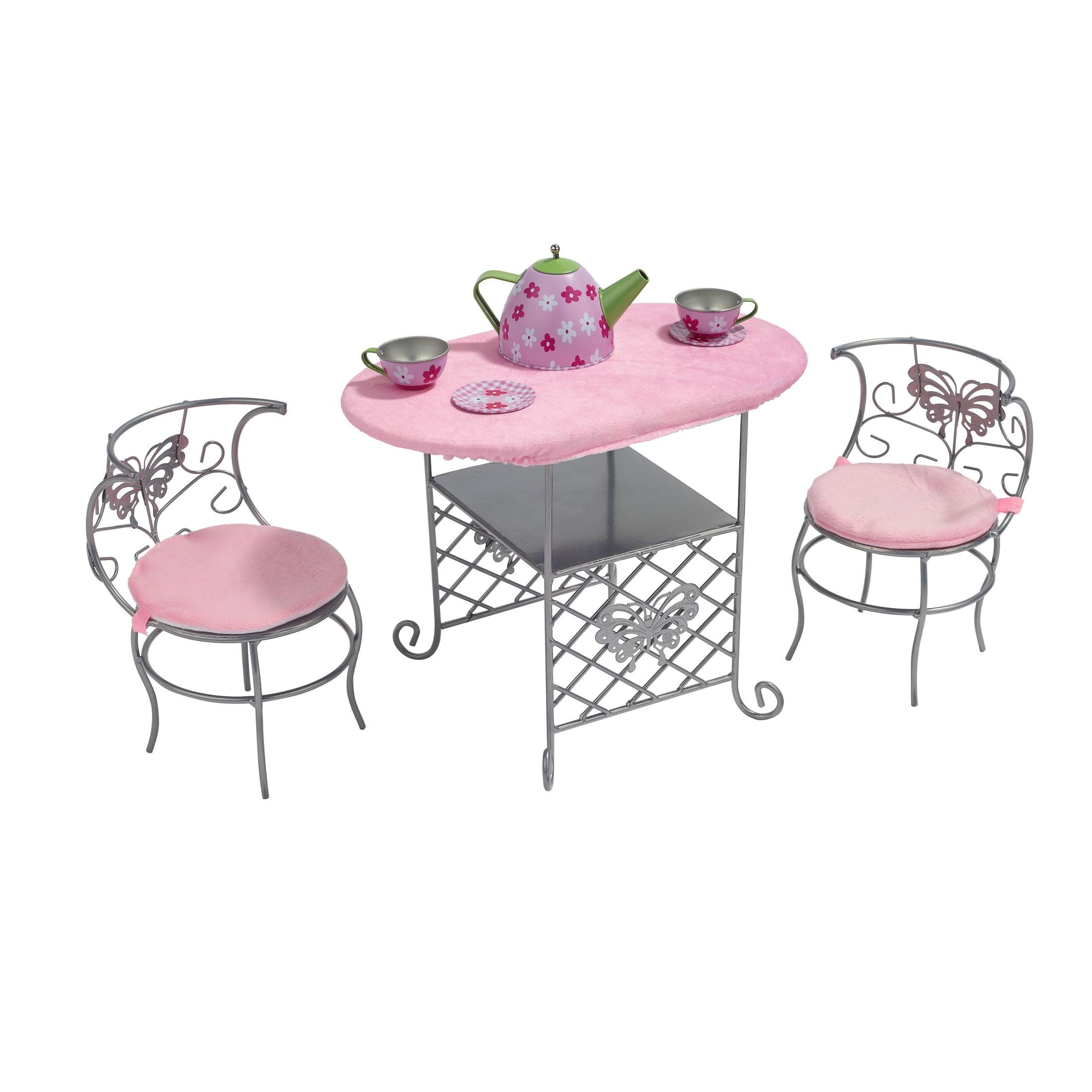 Badger Basket Tea Time Doll Table and Chair Set with Accessories