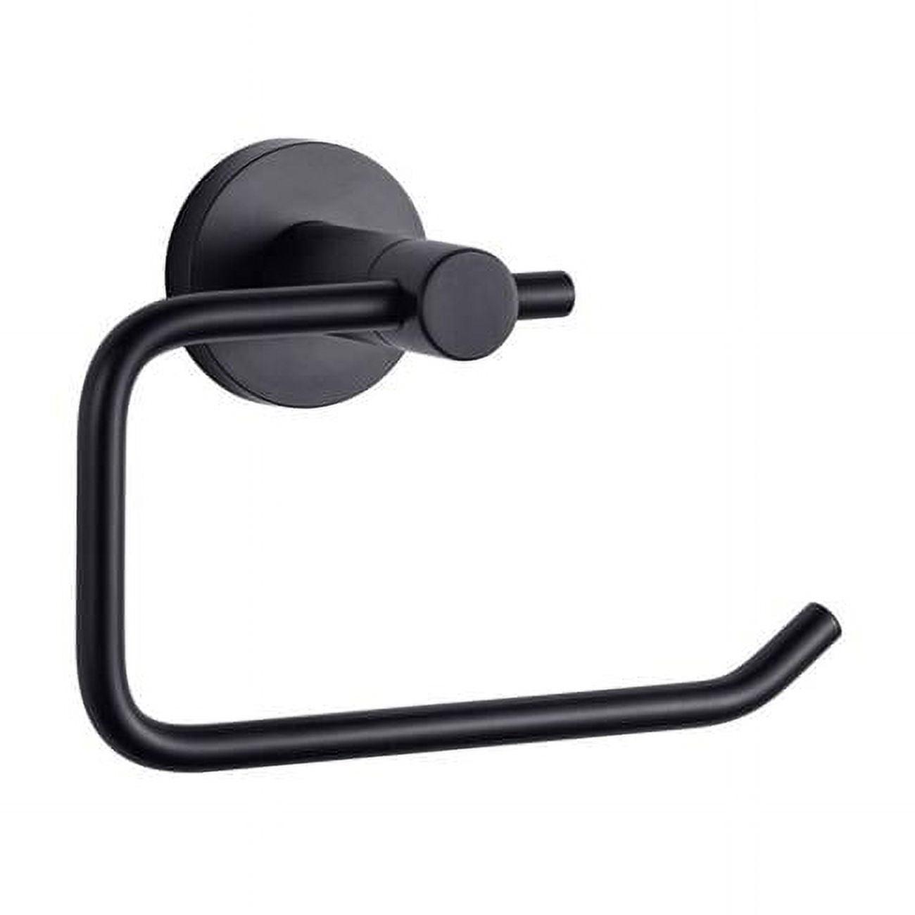 Matte Black Stainless Steel Wall Mounted Toilet Paper Holder