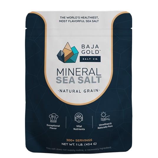 Baja Gold Natural Grain Mineral Sea Salt, 1 lb