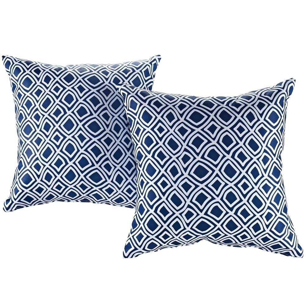 Modway Outdoor Indoor Two All Weather Patio Throw Pillows (Set of 2)