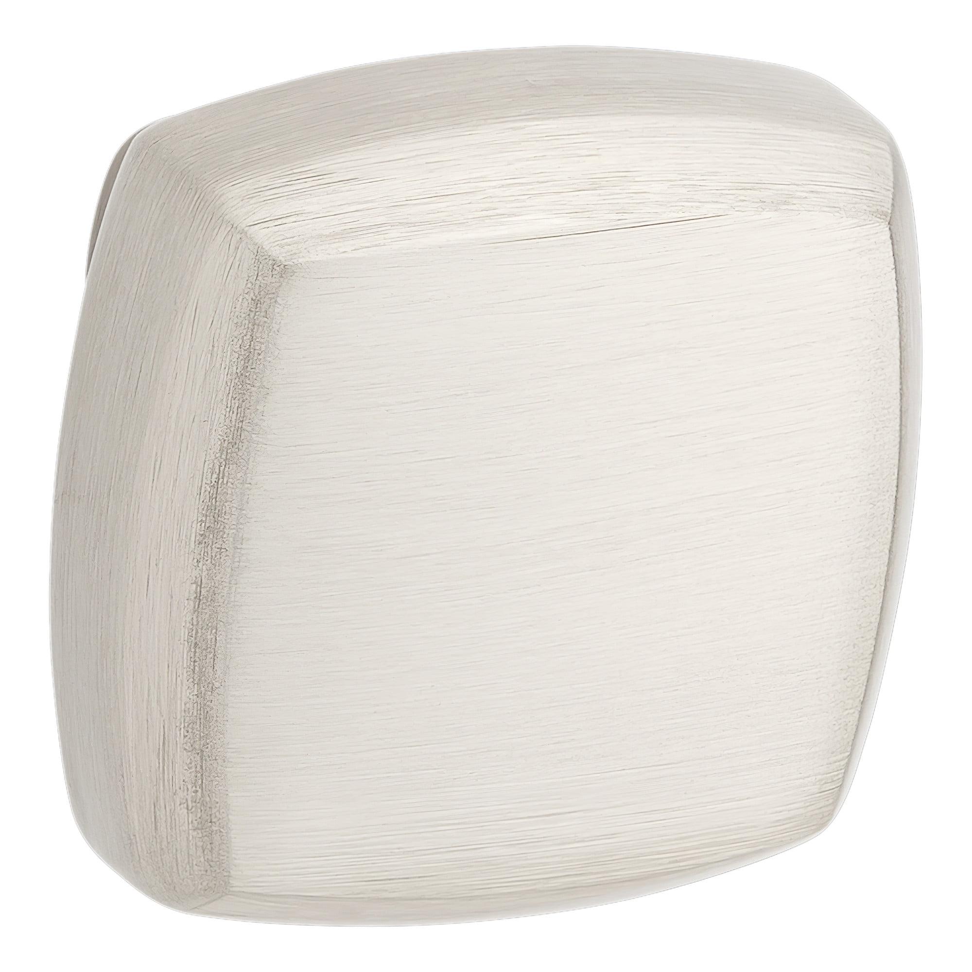 Severin Satin Nickel Square Cabinet Knob with Mounting Hardware