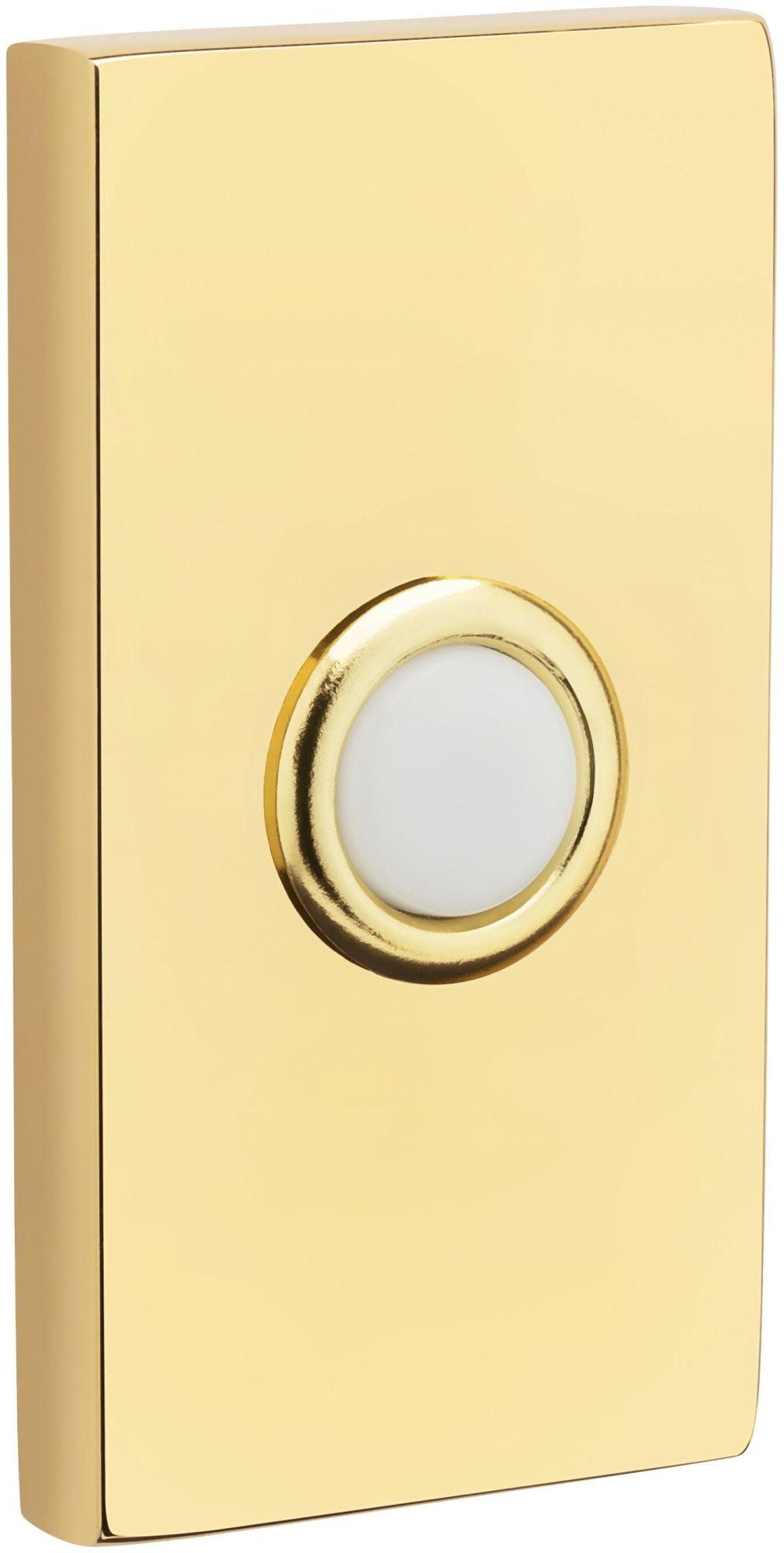 Baldwin 4863 3" X 1-1/2" Illuminated Rectangular Door Bell From The Estate Collection -