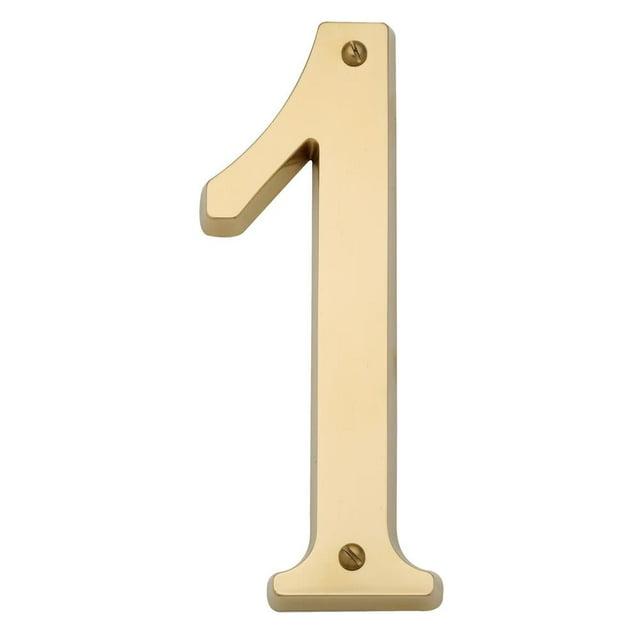 4.75" H Brass House Number