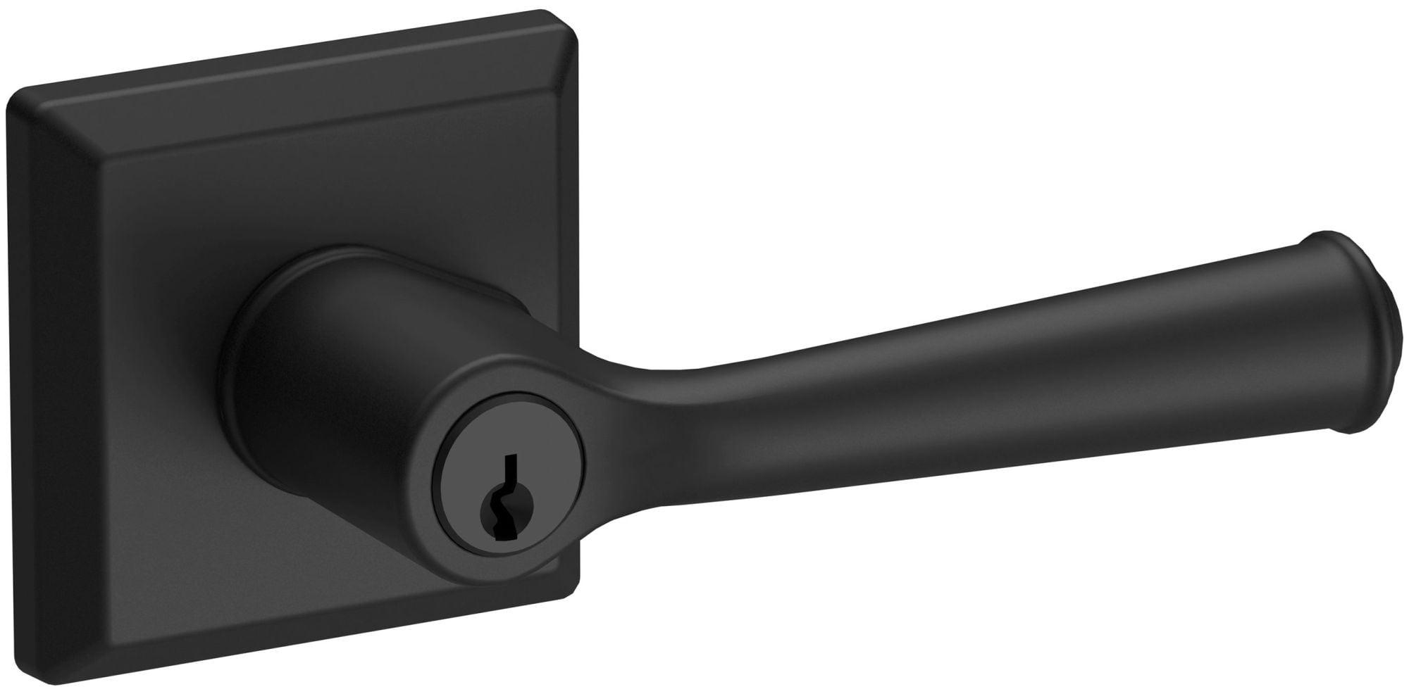 Baldwin En.Fed.Tsr Federal Single Cylinder Keyed Entry Door Lever Set - Black