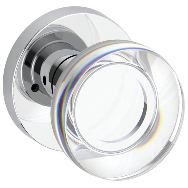 Baldwin Pv.Ccy.Crr Contemporary Crystal Privacy Door Knob Set - Chrome