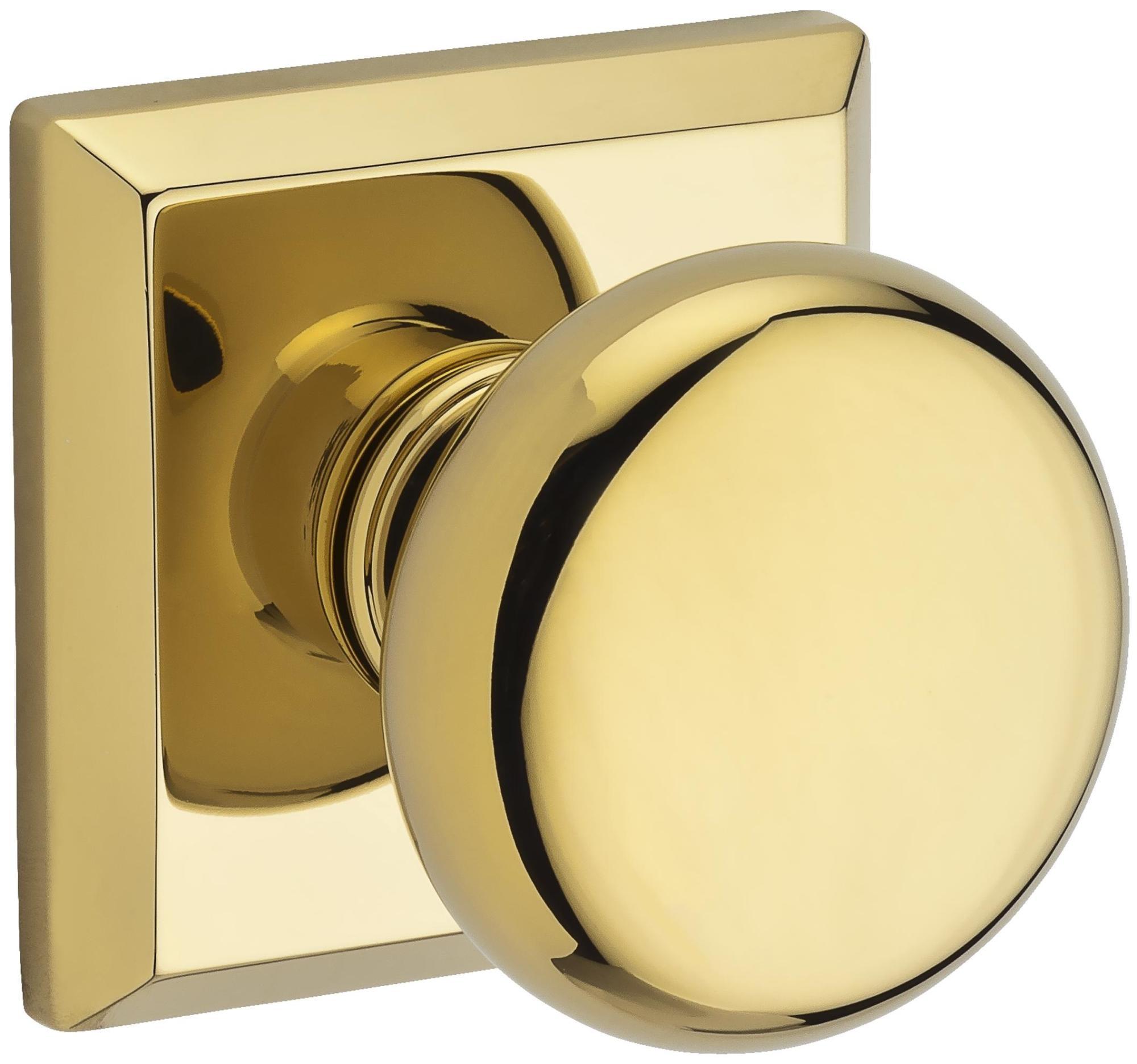 Round Double Dummy Door Knob with Traditional Square Rose