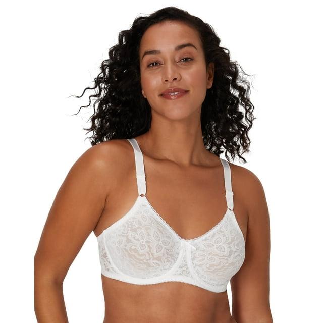 Bali Lace 'n Smooth Underwire Bra DF3432 Color: White Size: 40 DD