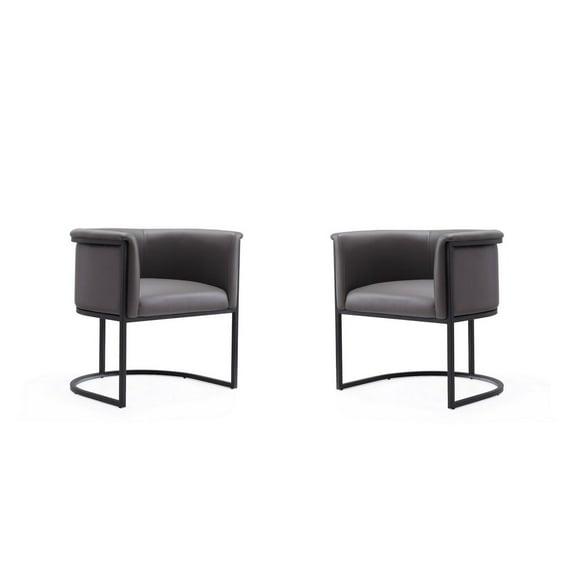 Ceets Bali Saddle And Black Faux Leather Dining Chair (Set Of 2) (Set of 2)