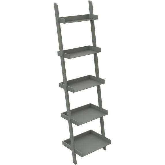 Ballucci Lado 5-Tier 67" H x 18" W Wood Leaning Ladder Bookcase