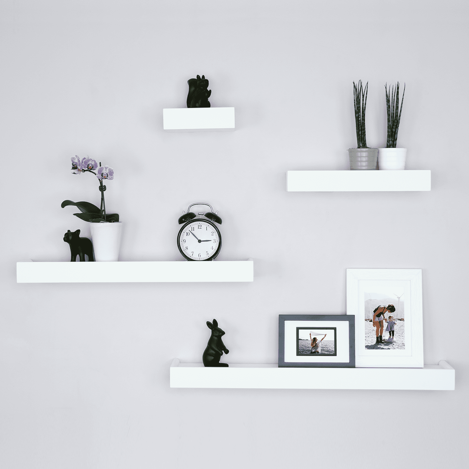 Ballucci Array 4 Piece Floating Wall Shelves Set