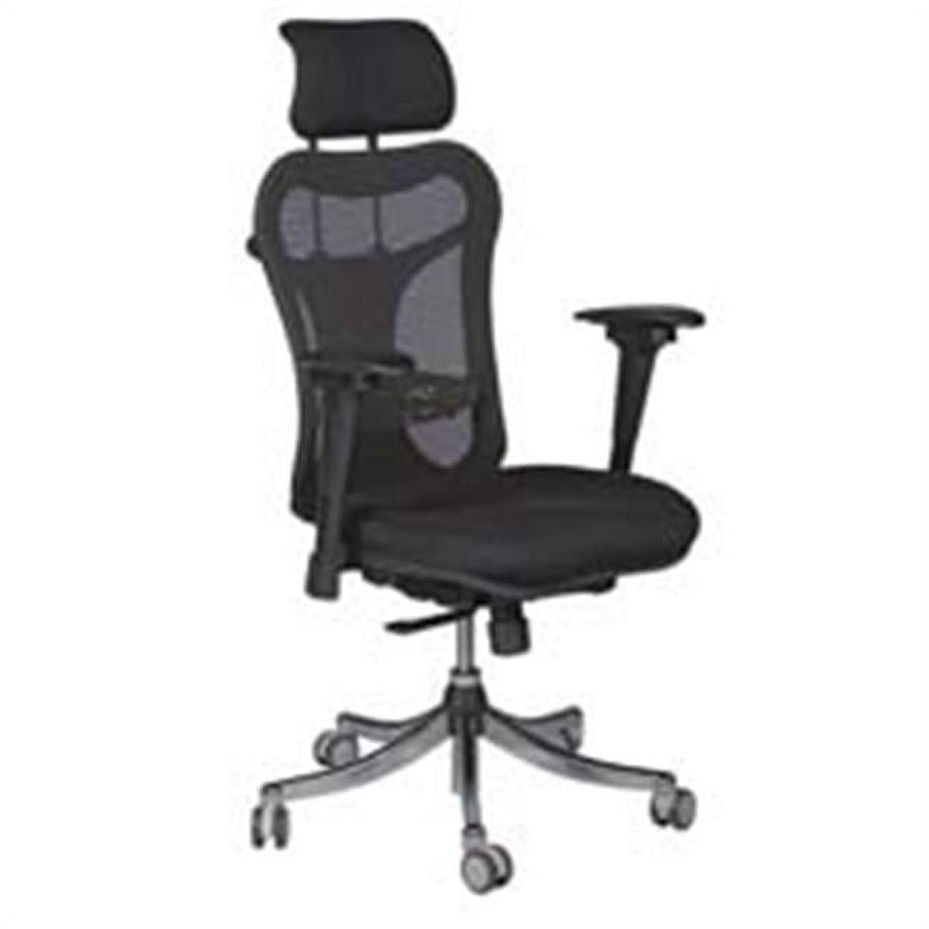 Black Mesh High Back Executive Office Chair with Adjustable Arms