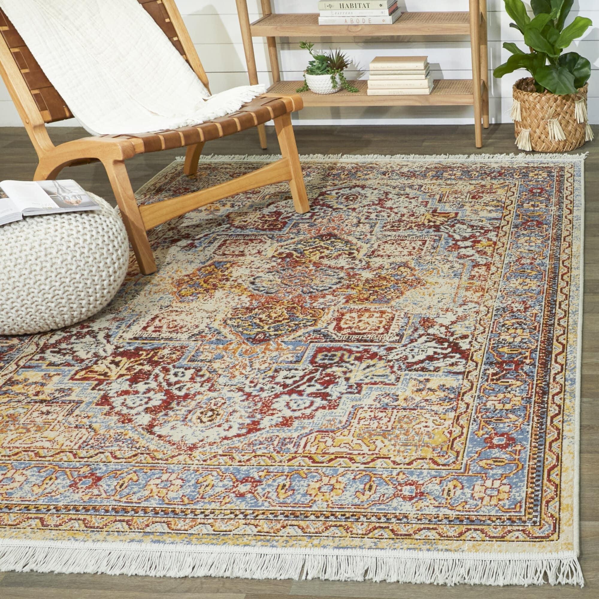 Balta Alekhine Vintage Traditional Recycled Area Rug 7'10" x 10' 8' x 10'