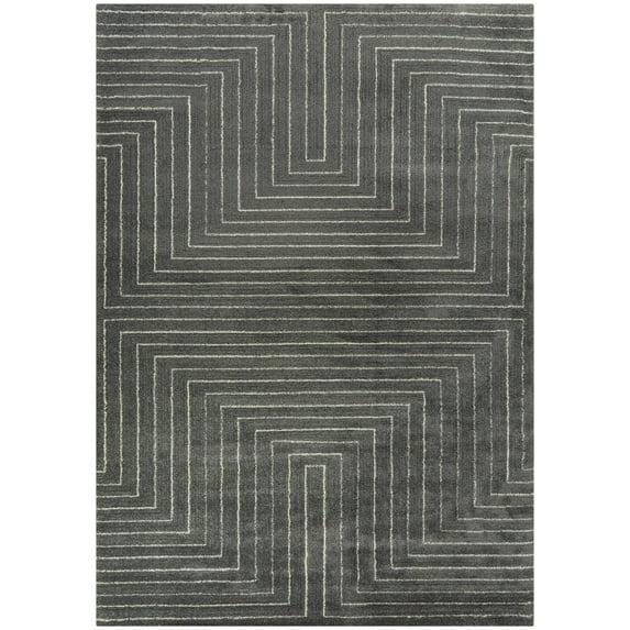 2'7"x7' Carmody Transitional Geometric Rug Gray - Balta Rugs: Indoor Runner, Medium Pile, Fade & Stain Resistant