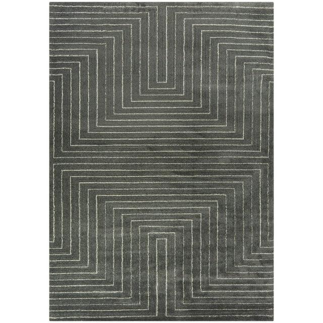 2'7"x7' Carmody Transitional Geometric Rug Gray - Balta Rugs: Indoor Runner, Medium Pile, Fade & Stain Resistant